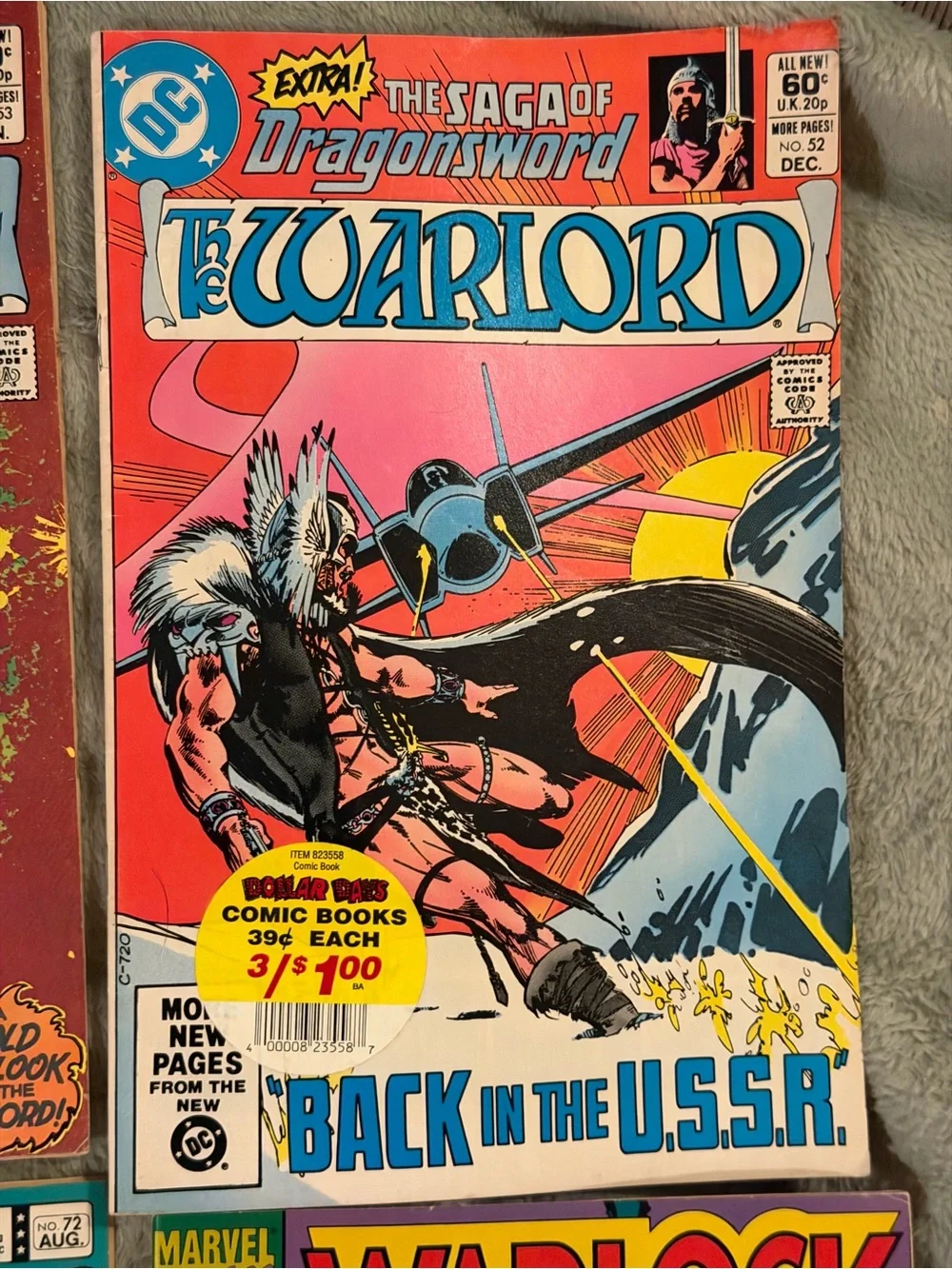 VTG 90s DC The Warlord Comic plus WarLock By Marvel